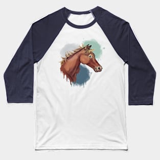 Abstract horse Baseball T-Shirt